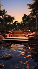 Obraz premium granite natural pool in the australian UHD Wallpaper