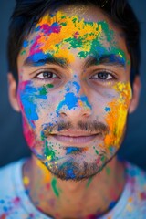 colorful paint festival Generative AI