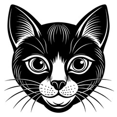 cat silhouette vector illustration svg file
