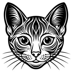 cat silhouette vector illustration svg file
