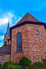 Obraz premium Pfarrkirche St. Pankratius in Mudau im Neckar-Odenwald-Kreis