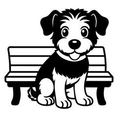 dog silhouette vector illustration svg file
