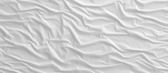 Fototapeta premium White fabric with intricate design seen up close in a sheet with a notably large pattern, perfect for backgrounds or textiles