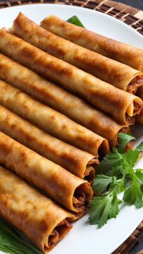 Filipino pancakes lumpia sariva
