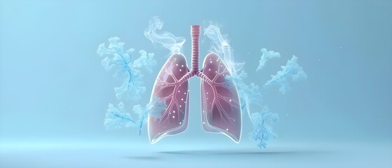 Surgical procedure to remove part of lung affected by cancer. Concept Lung Cancer Surgery, Partial Lung Removal, Surgical Procedure, Cancer Treatment, Recovery Process - obrazy, fototapety, plakaty