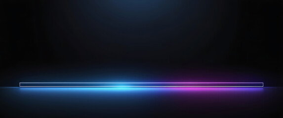 Blue blue spectrum lights tech black party club neon lights abstract wave technology background, black background. Best for wide banner, poster, website, editing video, background presentation. ai - obrazy, fototapety, plakaty