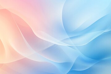 Background with blue pastel gradient, winter blurred colorful texture with waves, abstract sky wallpaper.