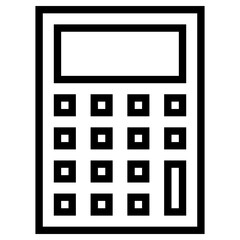 calculator icon, simple vector design