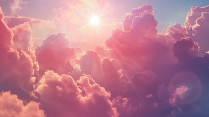 clouds and sun background
