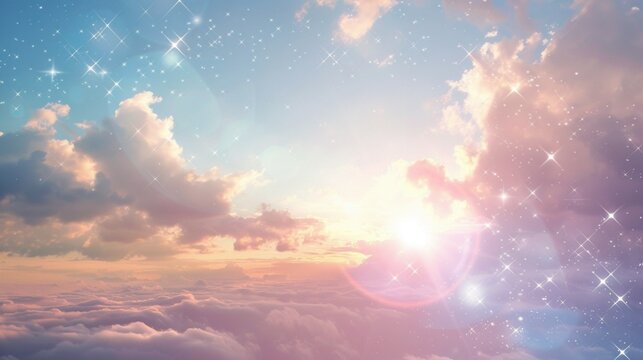 sun and clouds background