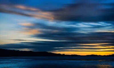 Obraz premium sunset over the sky