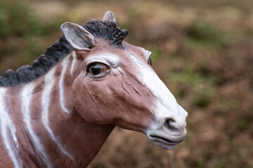 A figurine of the ancestor of the prehistoric horse.