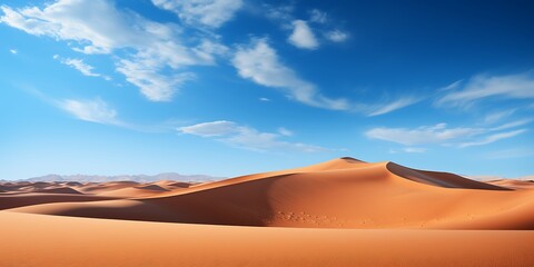 Fototapeta na wymiar Sand dunes in the Sahara desert, Merzouga, Morocco