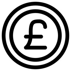 pound icon, simple vector design