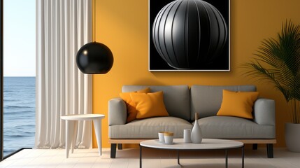 yellow white and black wall with canvas print colours UHD Wallpaper