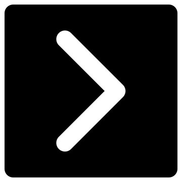 right arrow icon, simple vector design