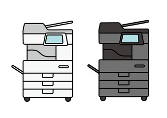 プリンター複合機・白と黒