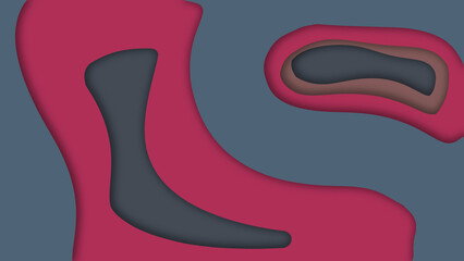 Multi layer paper wallpaper 