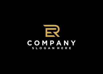 letter ER logo company name