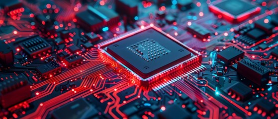 Impact of Semiconductor Chip Shortage on High Prices in US Computer Industry. Concept Semiconductor Chip Shortage, High Prices, US Computer Industry - obrazy, fototapety, plakaty