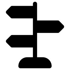 sign post icon, simple vector design