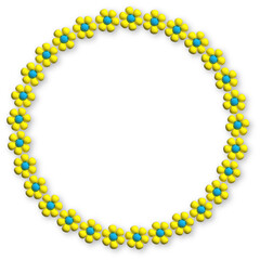 3D Flower Illustrations and Flower Frames