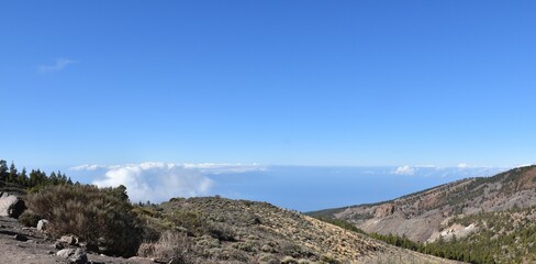Fototapeta na wymiar Nature Panorama, El Teide National Park, Tenerife, Canary Island