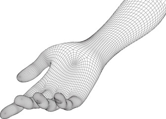 Representación vectorial de 3d. Estilo de trama