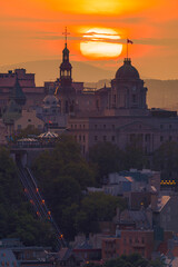 Obraz premium Old Town Sunset