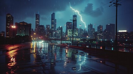 Stormy Cityscape