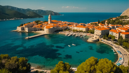 Magnificent Budva Montenegro idyllic - obrazy, fototapety, plakaty
