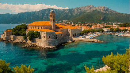 Magnificent Budva Montenegro adriatic sea - obrazy, fototapety, plakaty