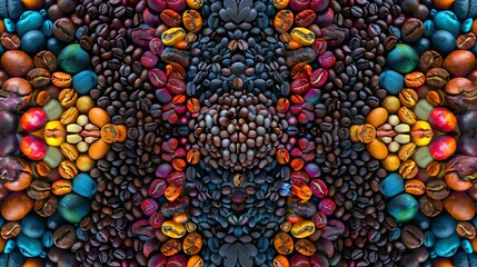 Coffee Beans Artistic Symmetry