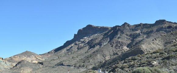 Panorama of the Mountains, National Park El Teide, Tenerife, Canary Island, Spain