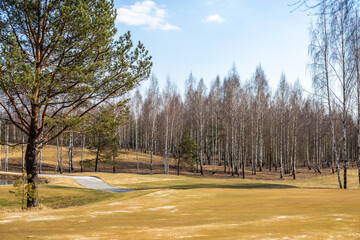 Scenic Spring Fairways: Golf Course Delight