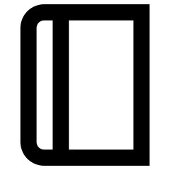 diary icon, simple vector design