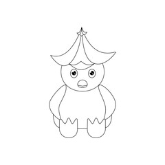 chick with a flower on its head