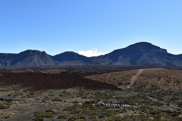 Landscape with Lava, Volcano El Teide, Tenerife, Canary Island, Spain
