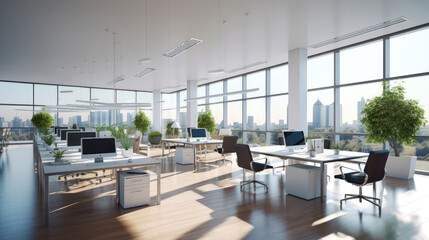 Bright and Spacious Corporate Office Interior Design