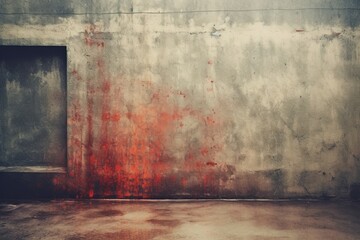Enigmatic Abstract Grunge Aesthetics  on Concrete
