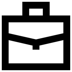 briefcase icon, simple vector design