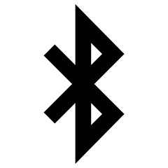 bluetooth sign icon, simple vector design