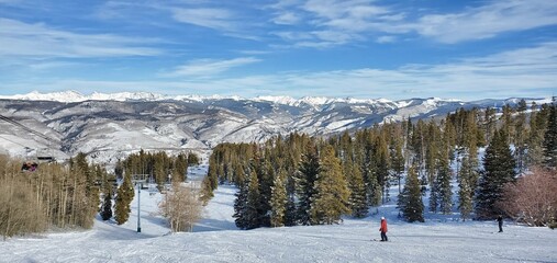 ski resort in the mountains