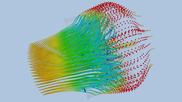CFD simulation Computational fluid dynamics - blade airflow simulation