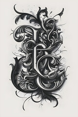 Artistic Embodiment of 'LQ' Letters in Varied Calligraphy Styles