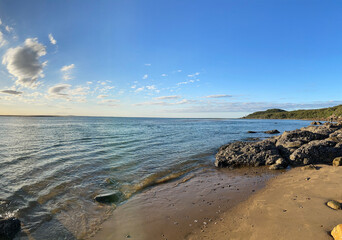 Sunset in summer at Seventeen Seventy, on the Great Barrier Reef, Queensland, Australia
