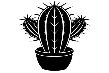 cactus silhouette vector illustration