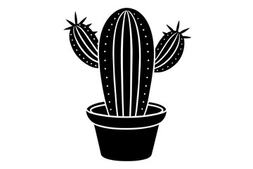 cactus silhouette vector illustration