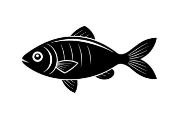 fish silhouette vector illustration