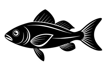 fish silhouette vector illustration